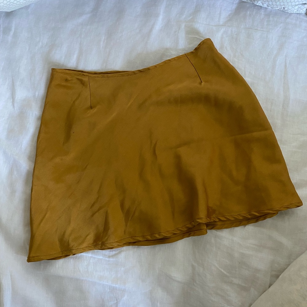 Trois the Label mini silk skirt